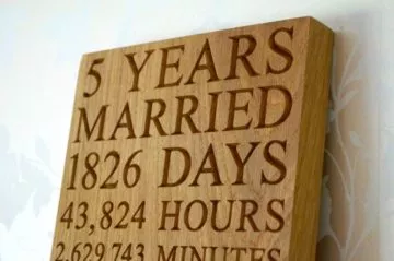 5th Wedding Anniversary Gifts For Him & Her